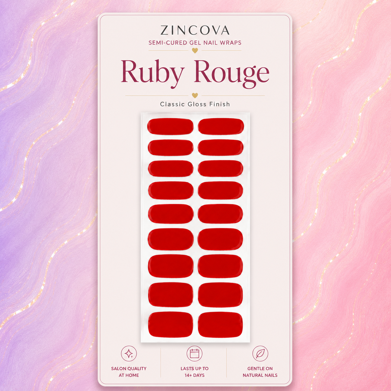 Zincova Semi Cured Gel Nail Wraps